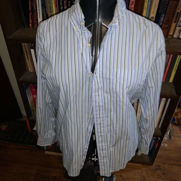 Other - American Eagle blue striped business casual M button down shirt
